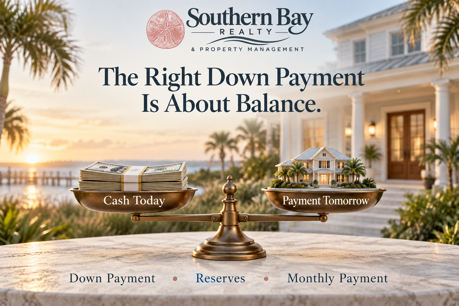 How much money should I put down when buying a home in Mobile or Baldwin County Alabama