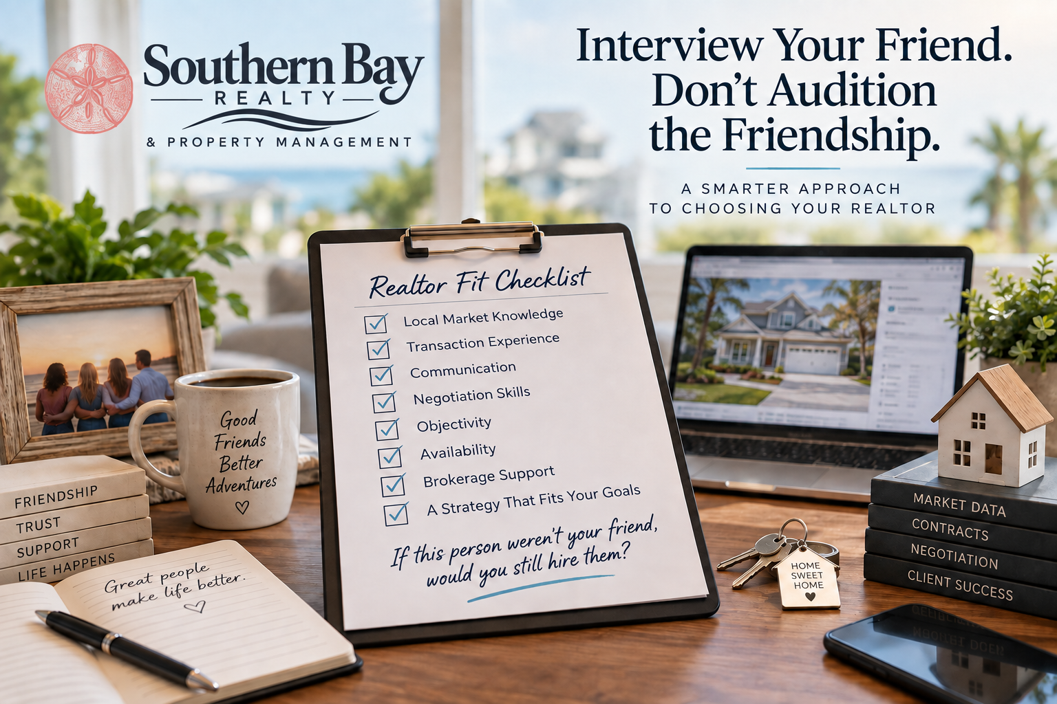 Choosing whether to use a friend as your Realtor when buying or selling a home in Mobile or Baldwin County Alabama