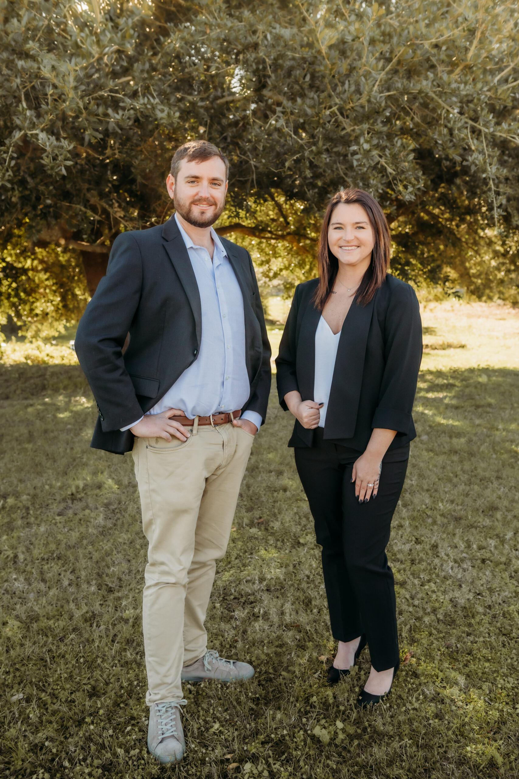 Morgan Olson and Christopher Olson, EA, of the Southern Bay Realty investment team in Mobile Alabama